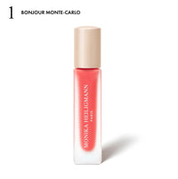 Tinted lip-plumping gloss-serum by Monika Heilligmann Paris. Enhances lip volume, hydration and radiance with active peptides and hyaluronic acid.
