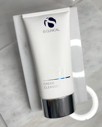 Rich creamy texture of iS Clinical Cream Cleanser