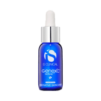 iS Clinical GeneXC Serum 30ml – Advanced Antioxidant Vitamin C Serum. Lightweight serum texture of iS Clinical GeneXC Serum. Applying iS Clinical GeneXC Serum for brighter, youthful skin