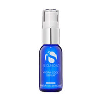 Lightweight refreshing texture of iS Clinical Hydra-Cool Serum Applying iS Clinical Hydra-Cool Serum for cool, calm, hydrated skin