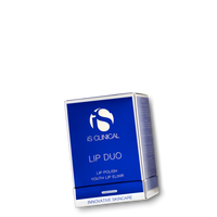 Applying iS Clinical Lip Duo Lip Polish & Youth Lip Elixir for smoother, plumper lips