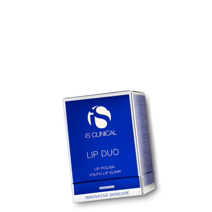 Applying iS Clinical Lip Duo Lip Polish & Youth Lip Elixir for smoother, plumper lips